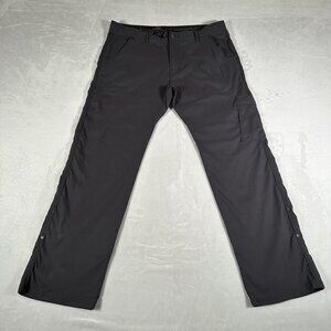 Prana Zion Pants Men Size W38 L32 Hiking Belted Cargo Slim Fit Stretch GUC